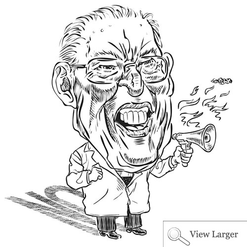 Ian Paisley caricature